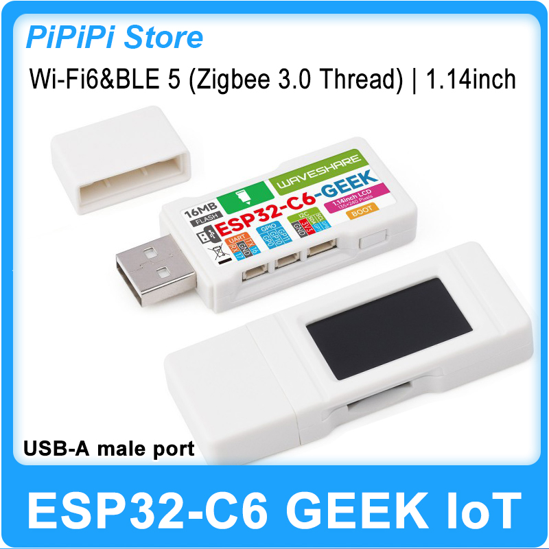 Diy With Electronics - Płytka rozwojowa ESP32-C6 GEEK z 1,14-calowym