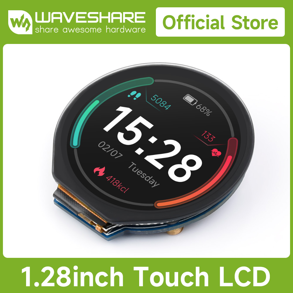 I2C Lcd Display - Moduł wyświetlacza LCD Waveshare 1,28 cala
