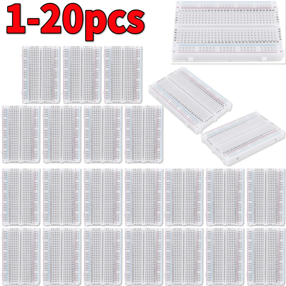 Diy Analog Electronics - 1-20 szt. 400 punktów połączeń Bezpołączeniowa