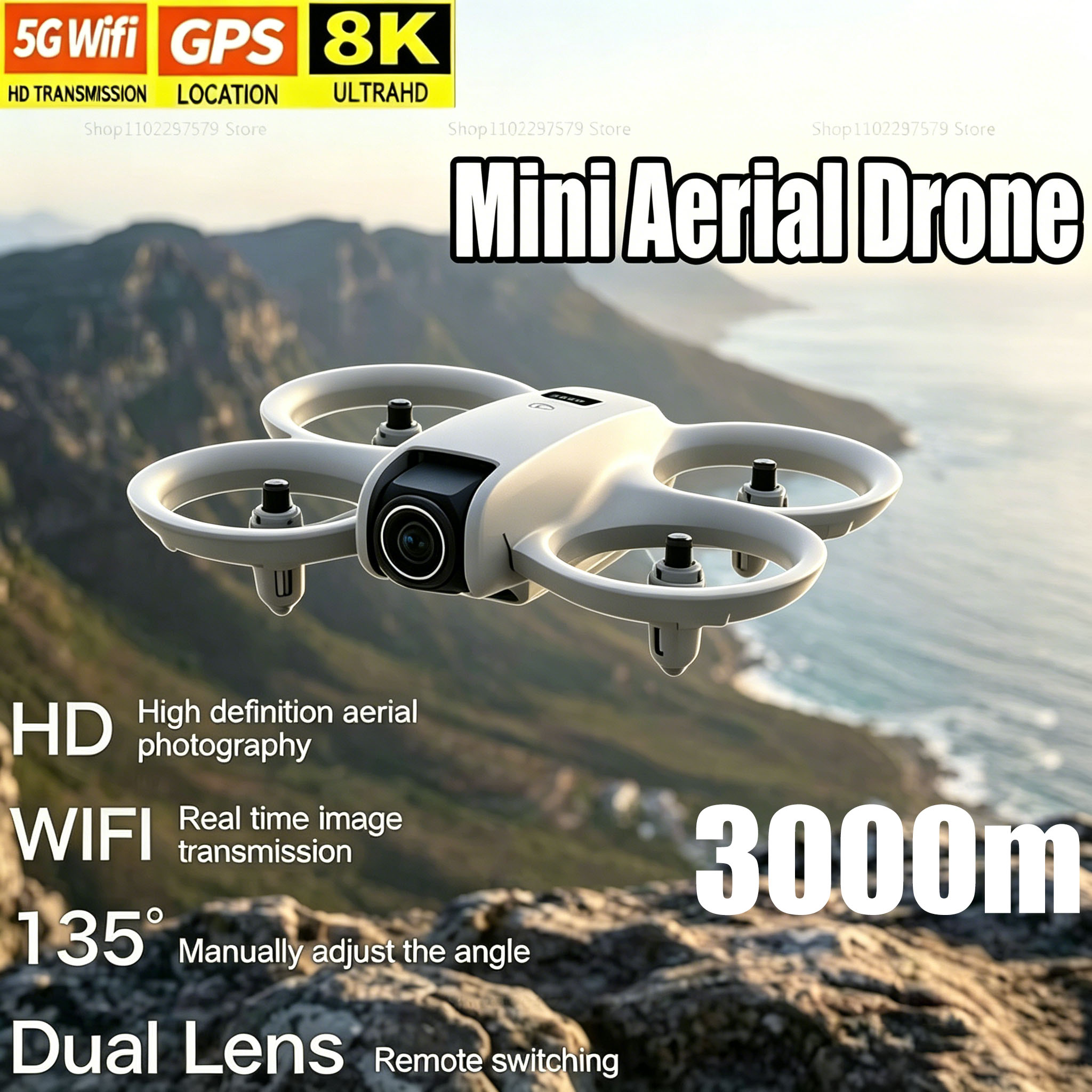 Diy Rc Electronics - Mini Dron z Kamerą 8K HD