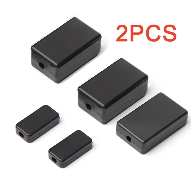 Diy Box Electronics Mall - 2 SZT. Plastikowa Wodoodporna Czarna Obudowa