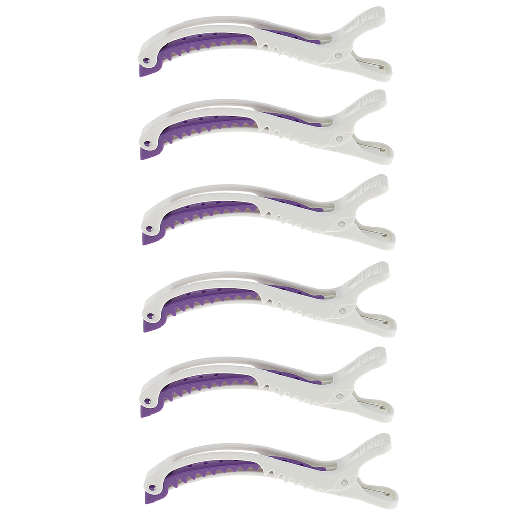 Crocodile Clip Set - 6 szt. Zestaw zacisków do włosów