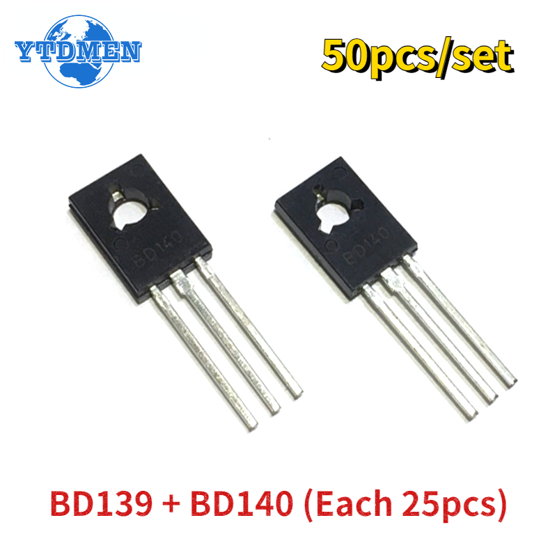 Lm317 Voltage Regulator - 50 sztuk/zestaw tranzystor BD139 BD140 każdy