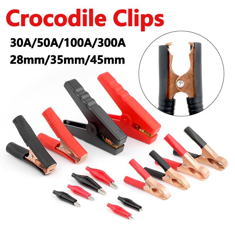 Czarno-czerwone zaciski krokod – Crocodile Clip Set recenzja i cena