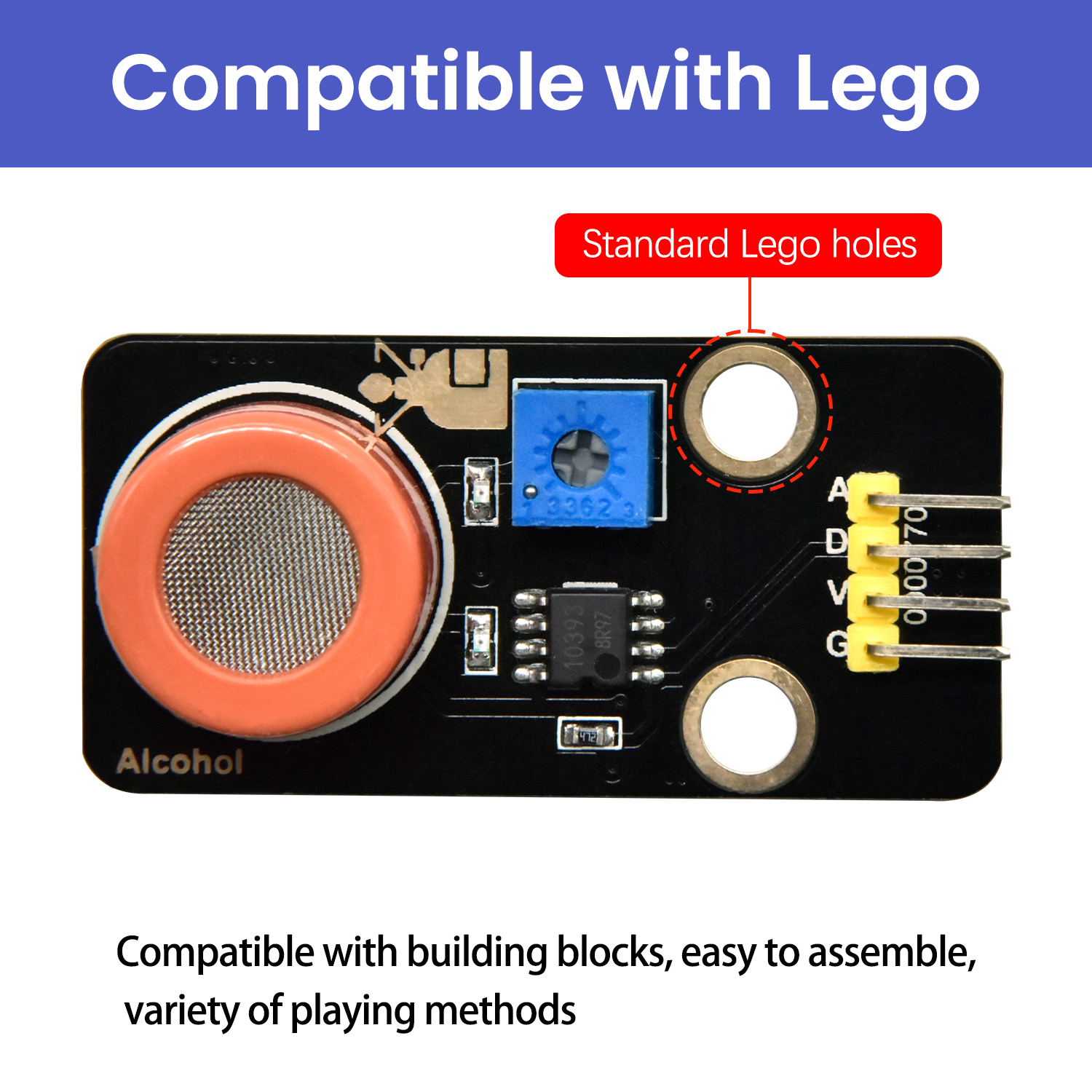 Keyestudio MQ-3 czujnik alkoho – Diy Lego Electronics recenzja i cena