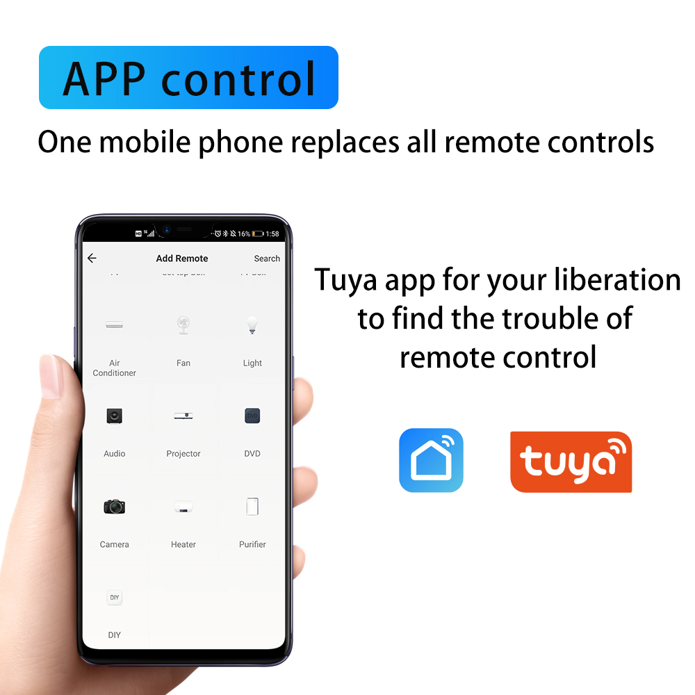 IHSENO Tuya WiFi pilot na podc – Ir Infrared Receiver recenzja i cena