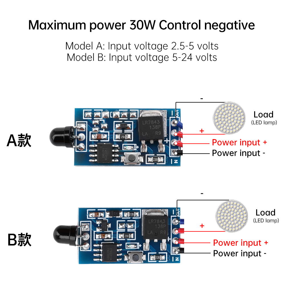 DC2.5V-5V 2-przełącznik kluczy – Ir Infrared Receiver recenzja i cena