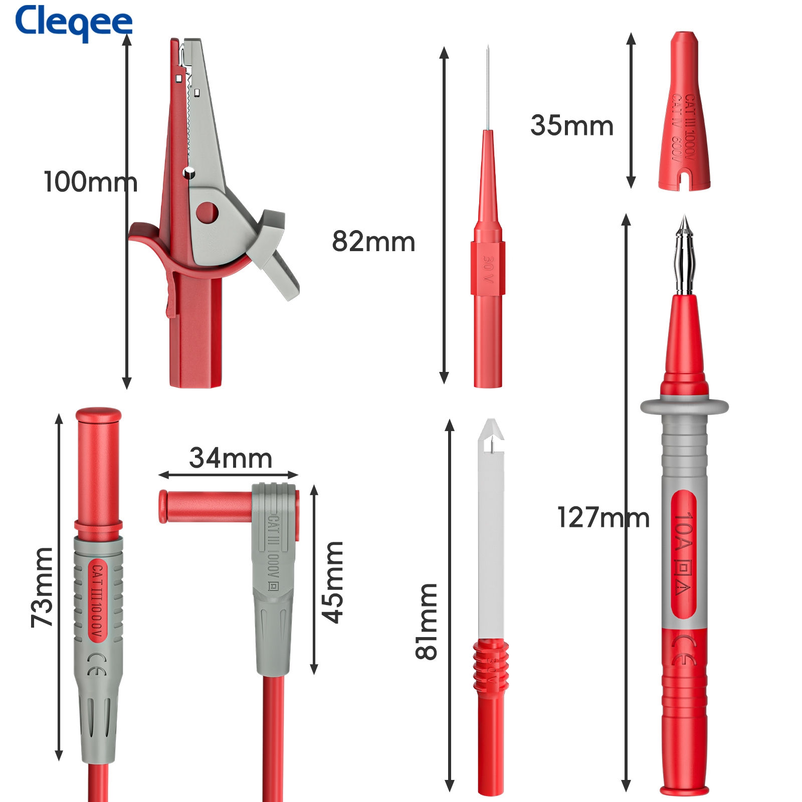 Cleqee CKT004 zestaw przewodów – Crocodile Clip Set recenzja i cena